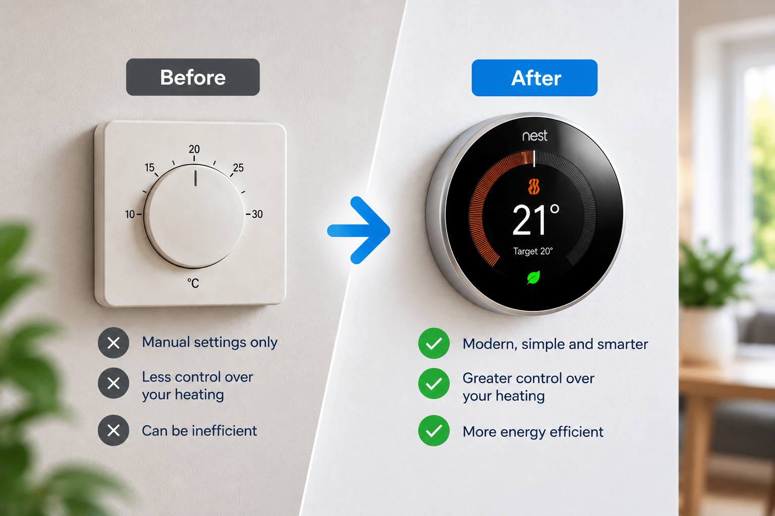 Old vs new thermostat benefits